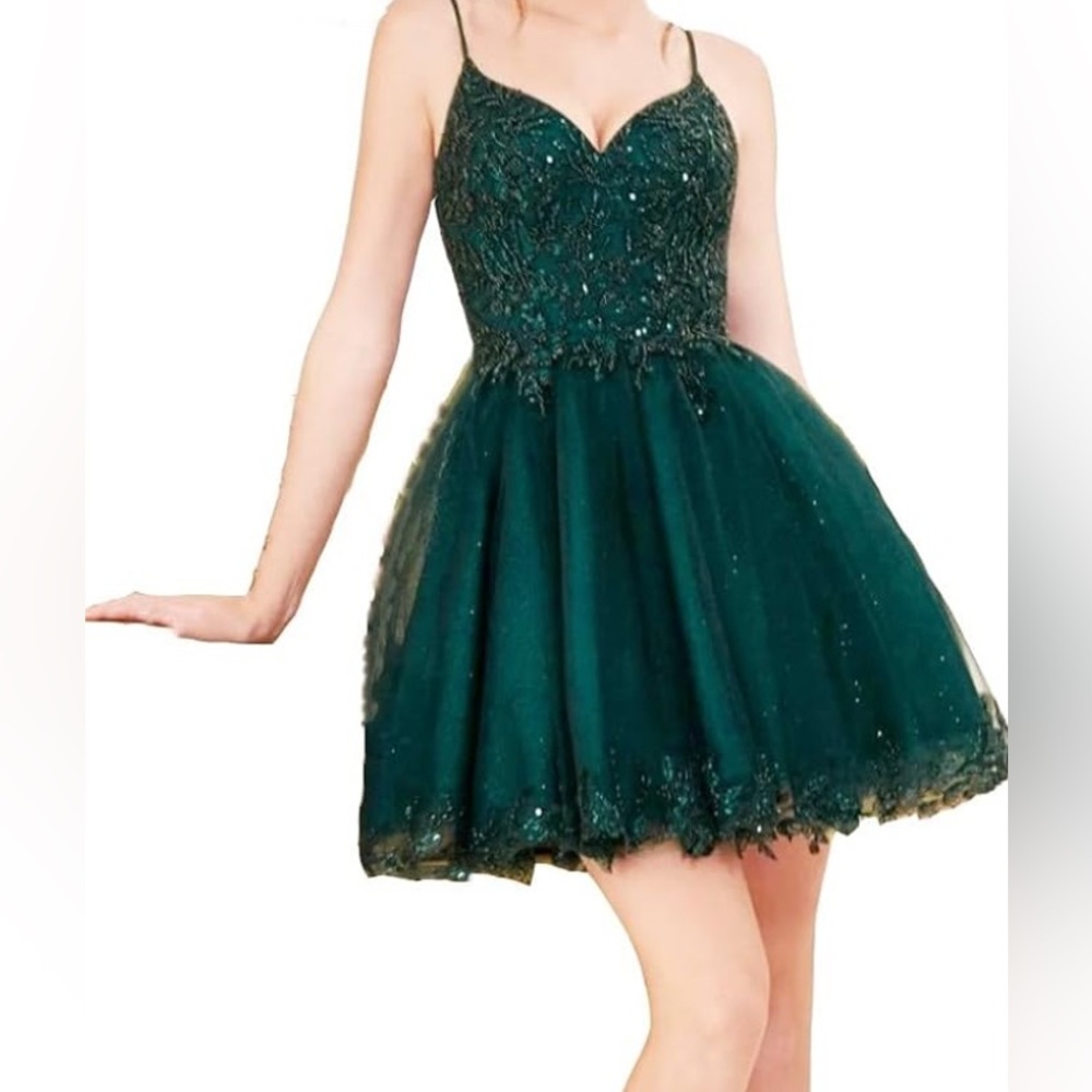 Elegant Green Woman Dress